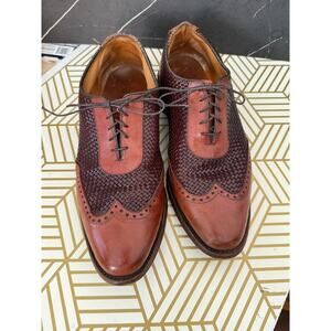 ALLEN EDMONDS Men's Hampstead Woven Braided Oxford Brown | Size 10